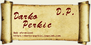 Darko Perkić vizit kartica